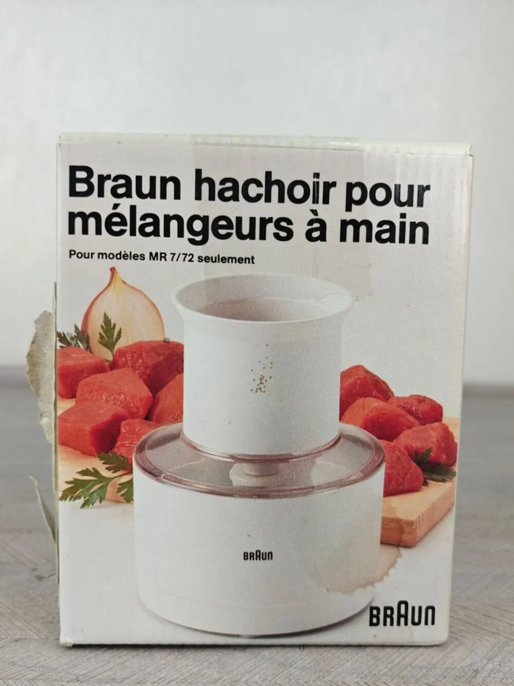 Braun Hand Blender Chopper Attachment CA1 For MR 7/72 Models Compact Almond